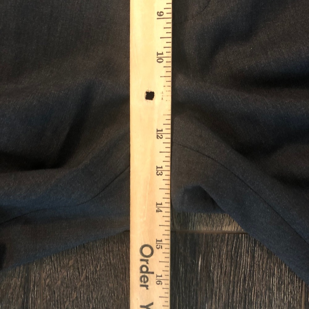 BROOKS BROTHERS Madison Dress Pants 38 x 30 100% Wool Charcoal Flat Front - Picture 8 of 14